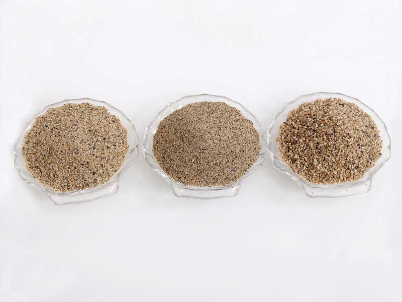 粗砂、中砂、細砂